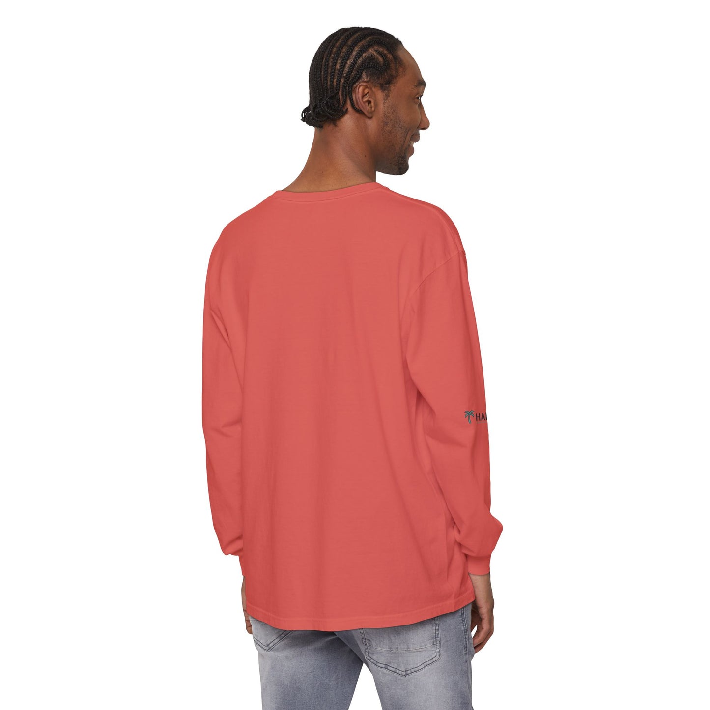 Retro Beach Graphic Long Sleeve T-Shirt — Halko LTD Coastal Sunset Design
