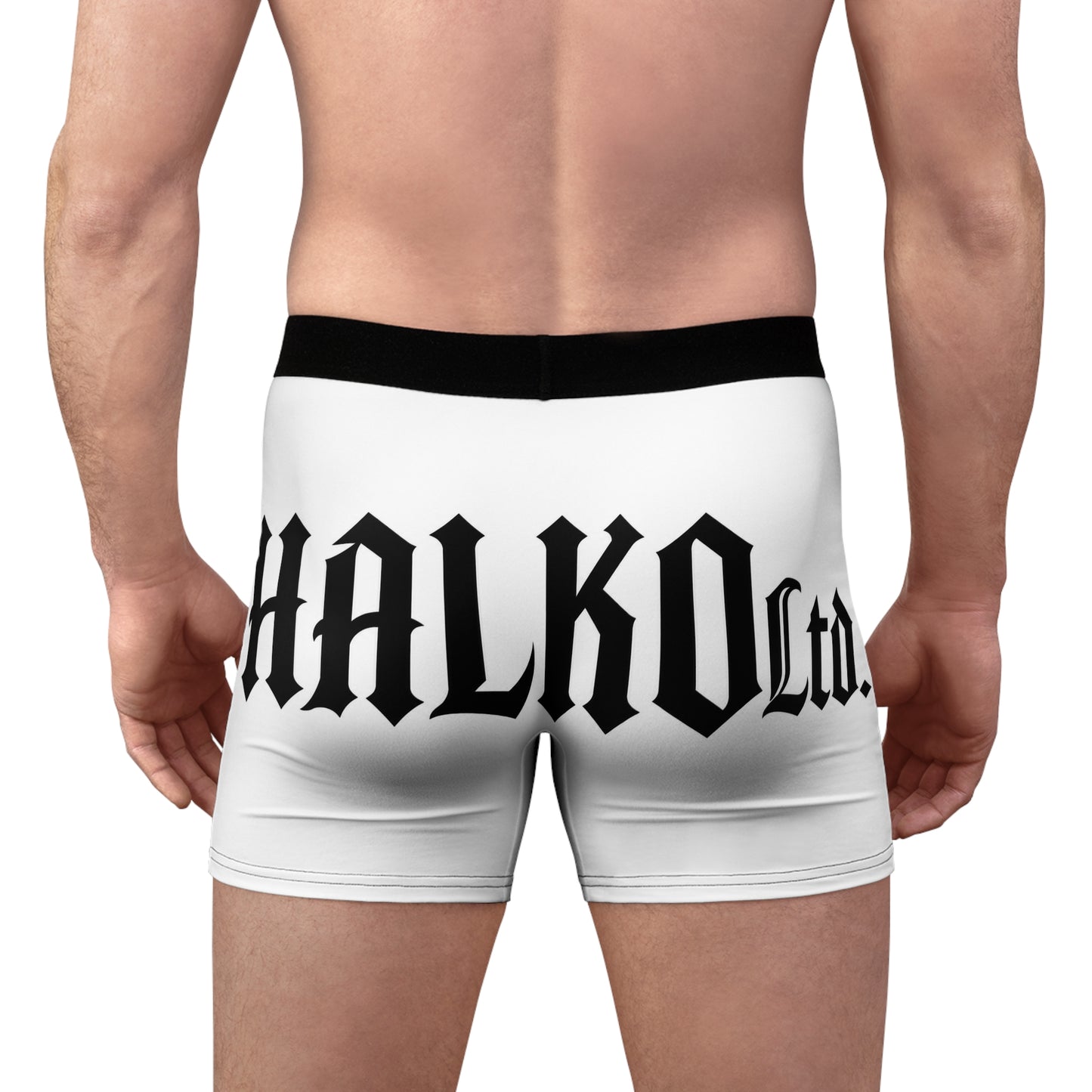 Gothic Logo Boxer Briefs — HALKO Co. All-Over Print