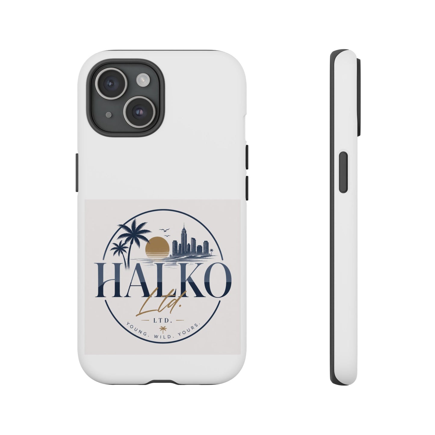 Halko Beach Skyline Phone Case — Sunset Palm Tropical Protective Cover
