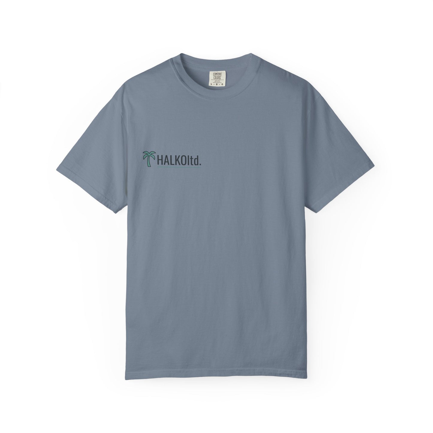 Halko Beach Logo T-Shirt — Sunset Palm Graphic Tee