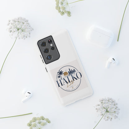 Halko Beach Skyline Phone Case — Sunset Palm Tropical Protective Cover
