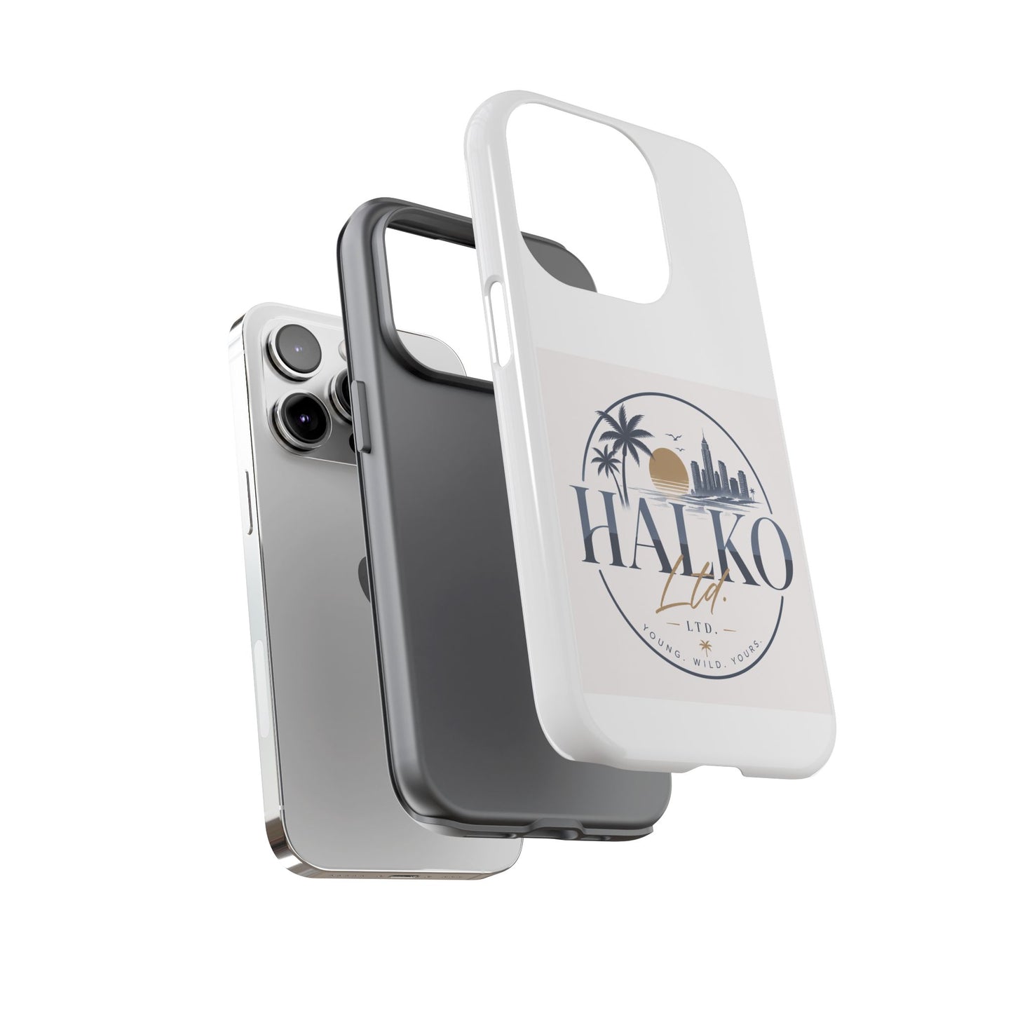 Halko Beach Skyline Phone Case — Sunset Palm Tropical Protective Cover