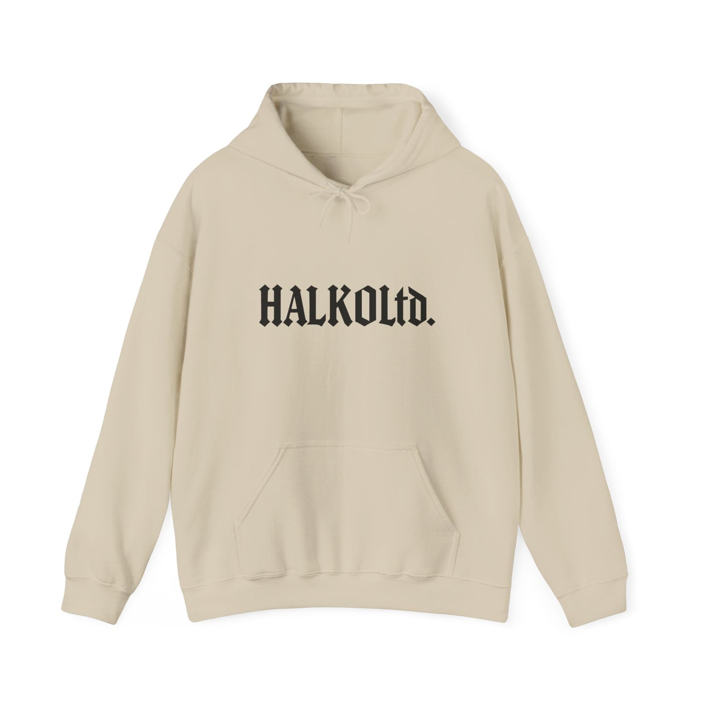 HalkoLtd. Logo Hoodie — Minimal Gothic Streetwear Pullover