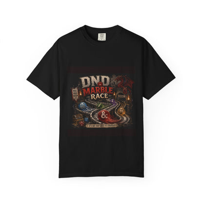 D&D Marble Race T-Shirt — RPG Dice & Adventure Gaming Tee
