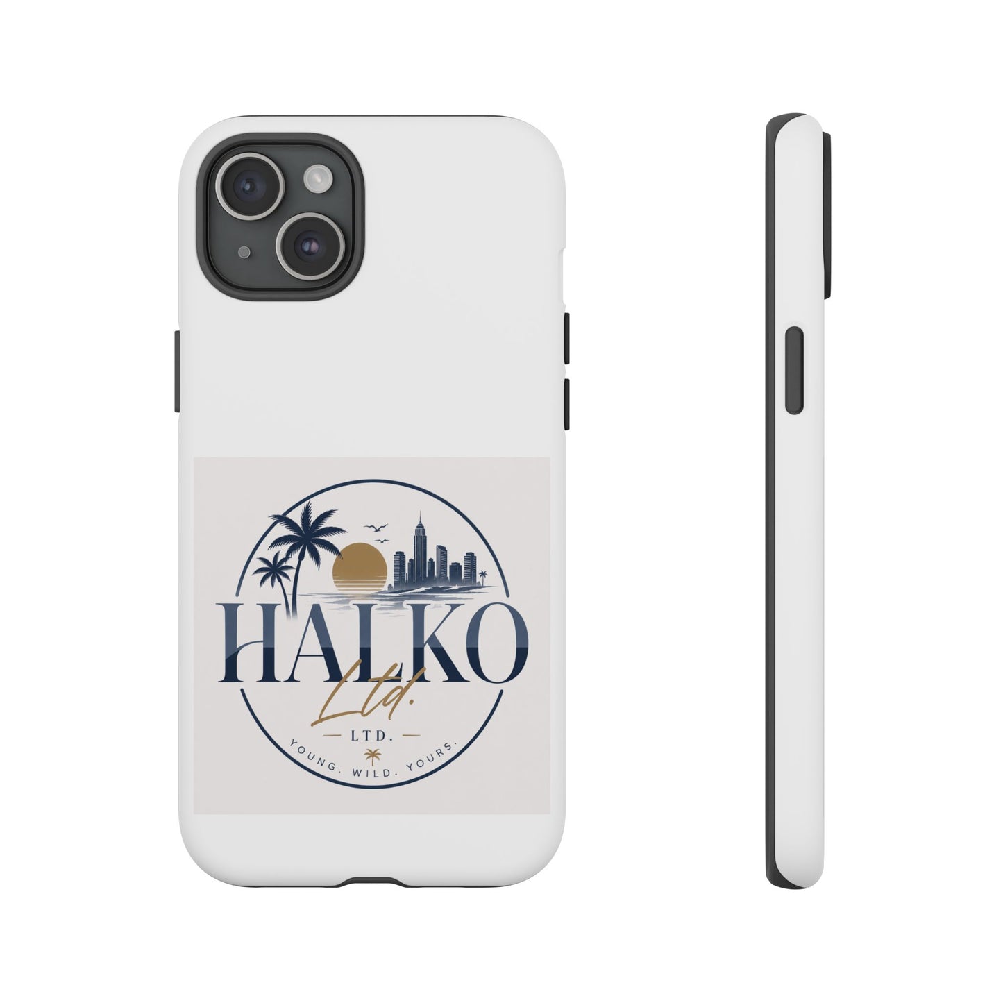 Halko Beach Skyline Phone Case — Sunset Palm Tropical Protective Cover