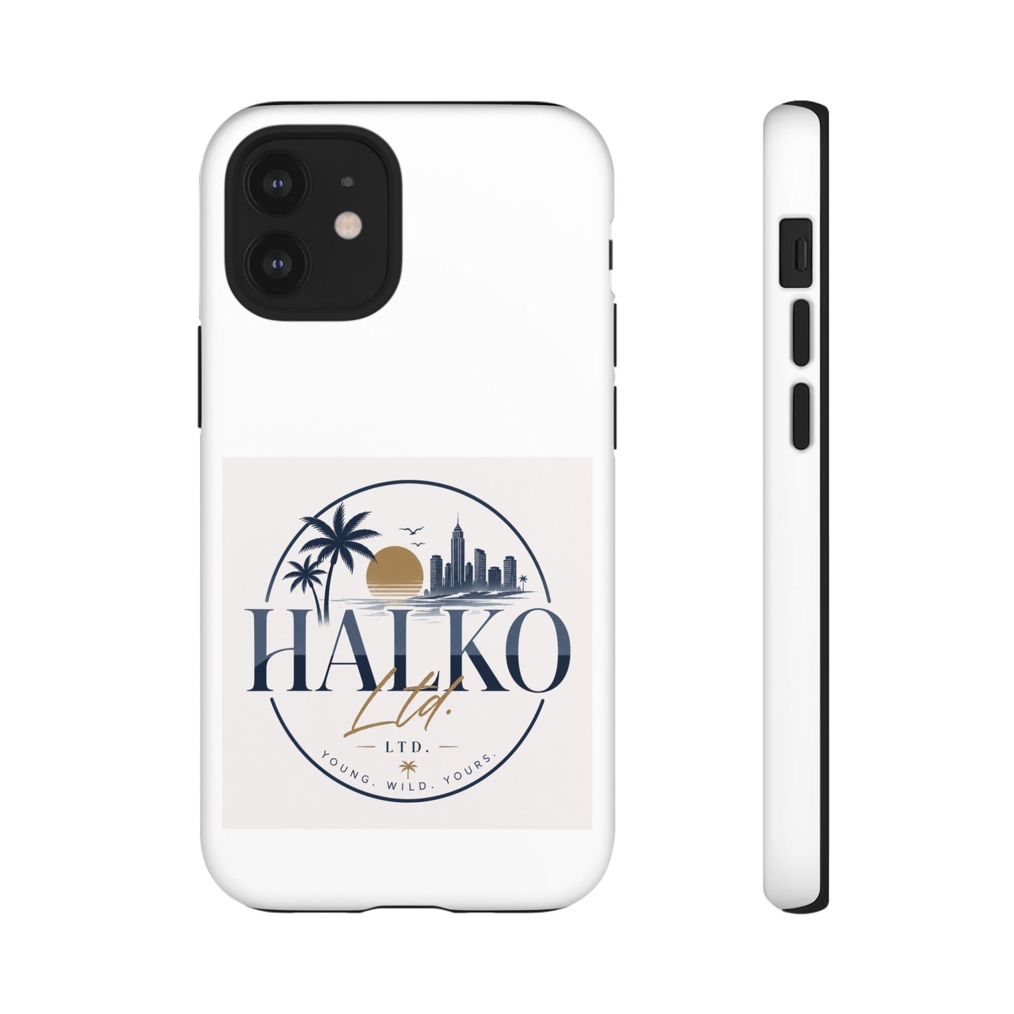 Halko Beach Skyline Phone Case — Sunset Palm Tropical Protective Cover