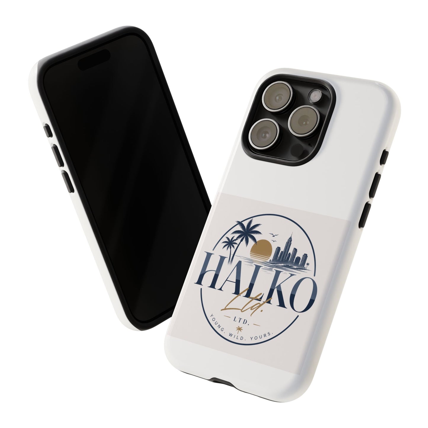Halko Beach Skyline Phone Case — Sunset Palm Tropical Protective Cover