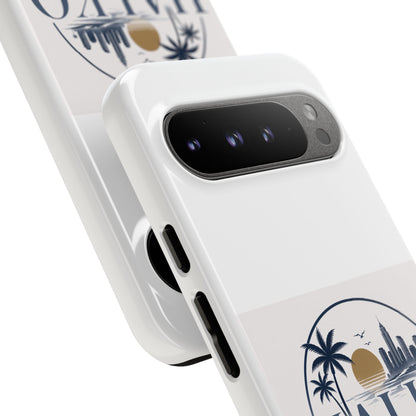 Halko Beach Skyline Phone Case — Sunset Palm Tropical Protective Cover