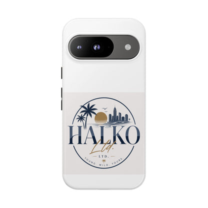 Halko Beach Skyline Phone Case — Sunset Palm Tropical Protective Cover
