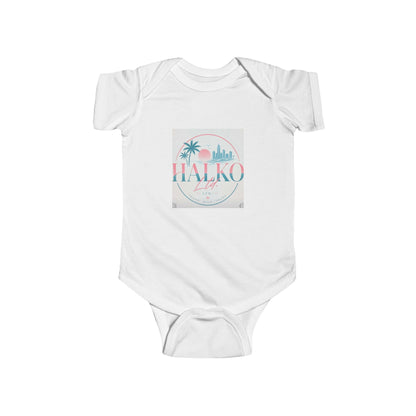 Tropical Malibu Infant Bodysuit — 'Malibu' Palm Sunset Baby Onesie