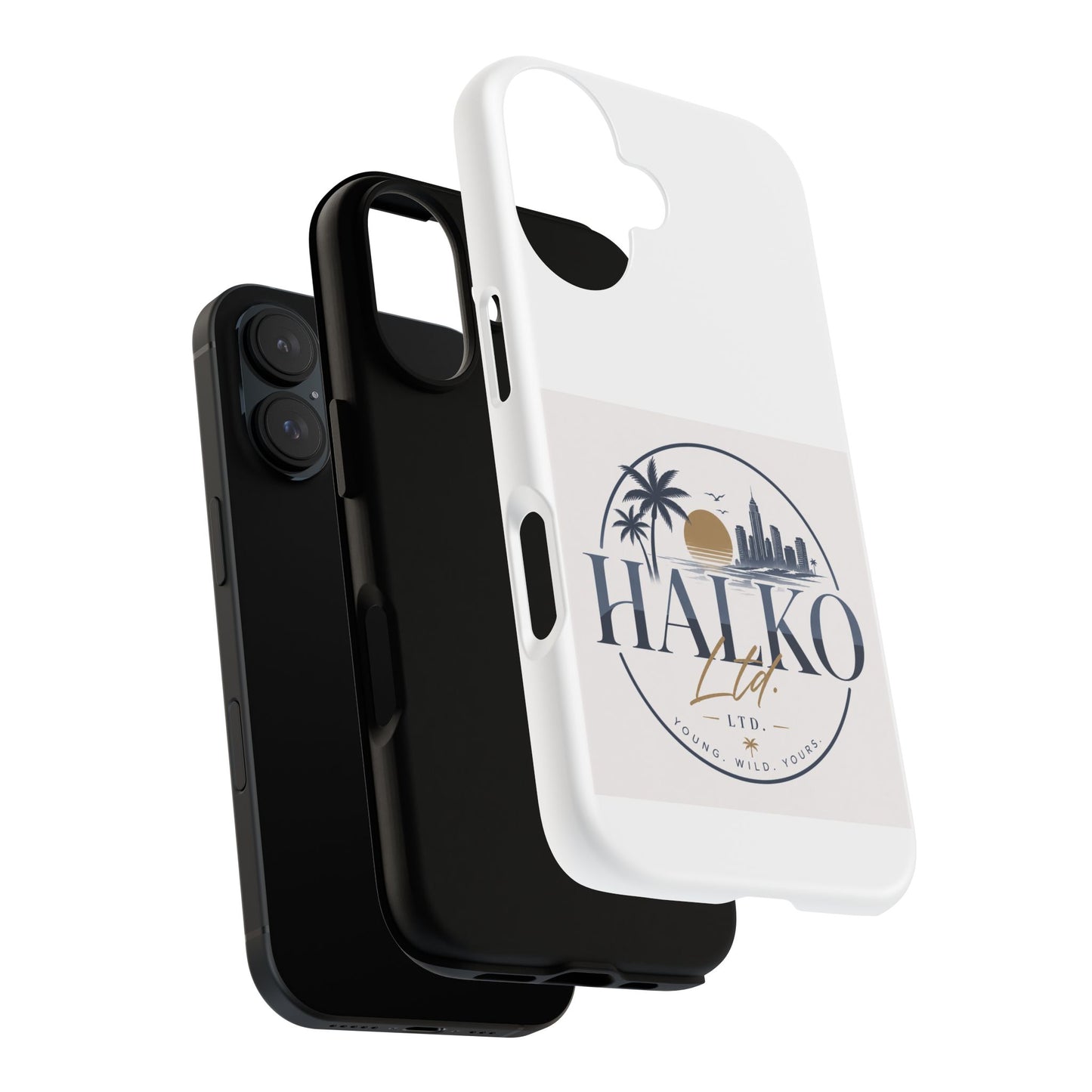 Halko Beach Skyline Phone Case — Sunset Palm Tropical Protective Cover