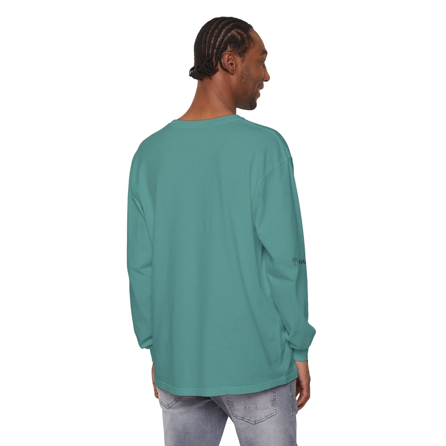 Retro Beach Graphic Long Sleeve T-Shirt — Halko LTD Coastal Sunset Design