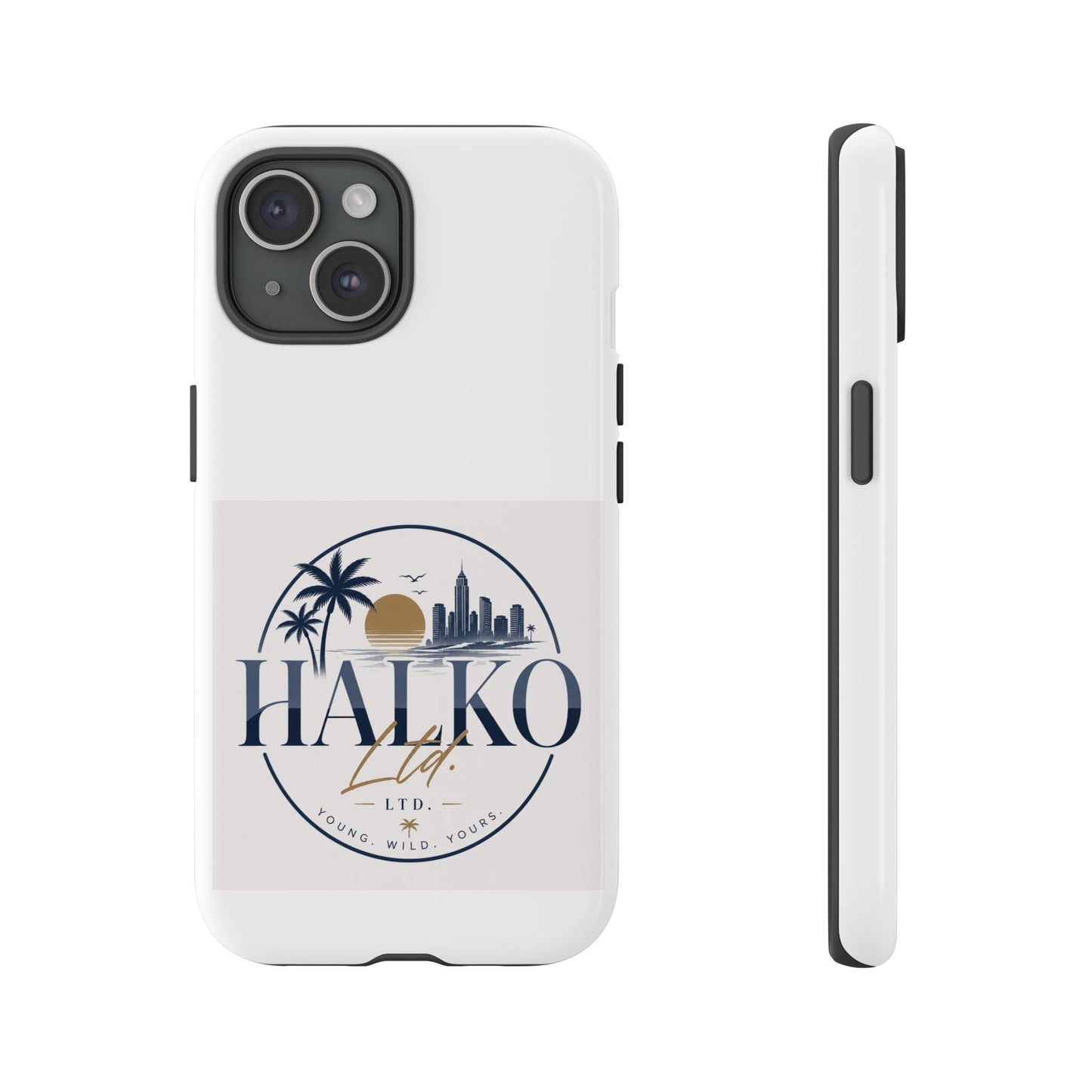 Halko Beach Skyline Phone Case — Sunset Palm Tropical Protective Cover