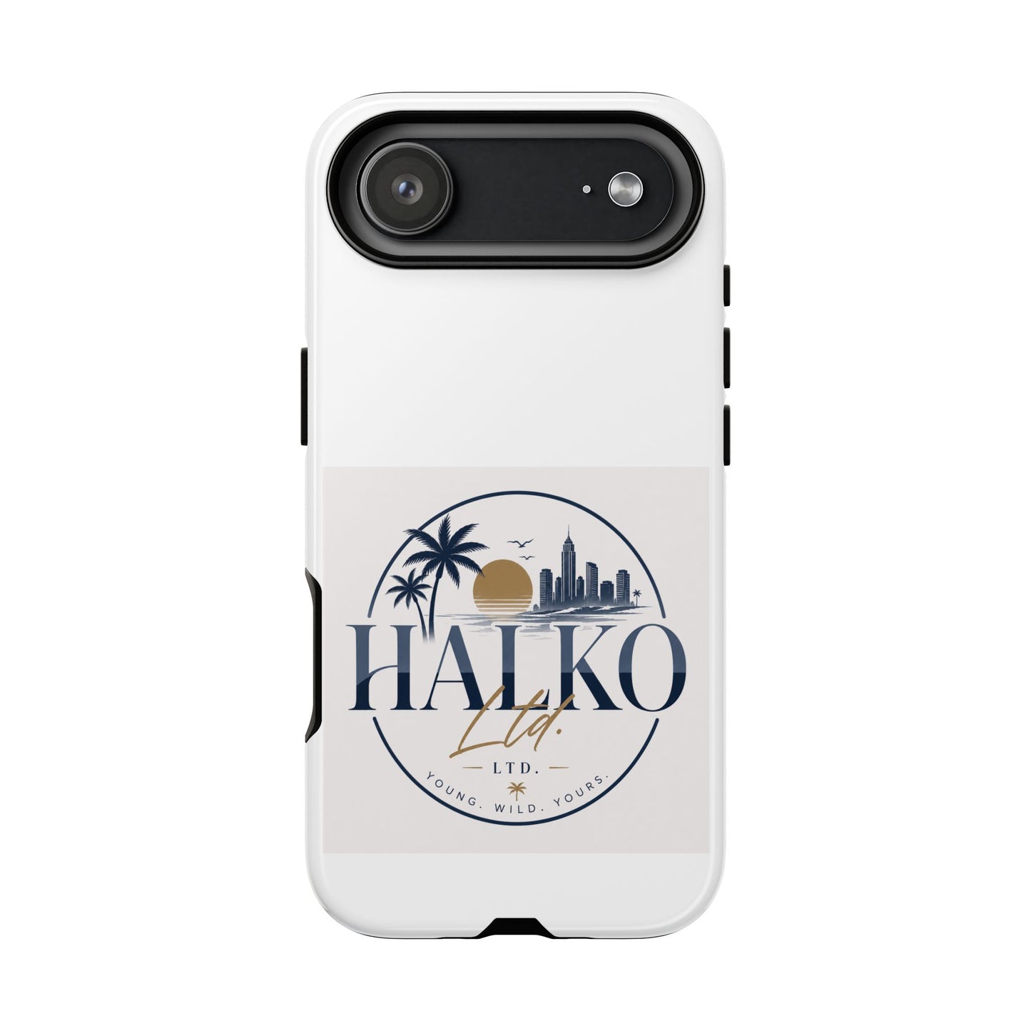 Halko Beach Skyline Phone Case — Sunset Palm Tropical Protective Cover