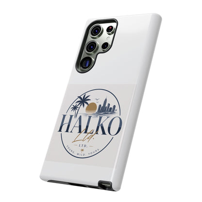 Halko Beach Skyline Phone Case — Sunset Palm Tropical Protective Cover