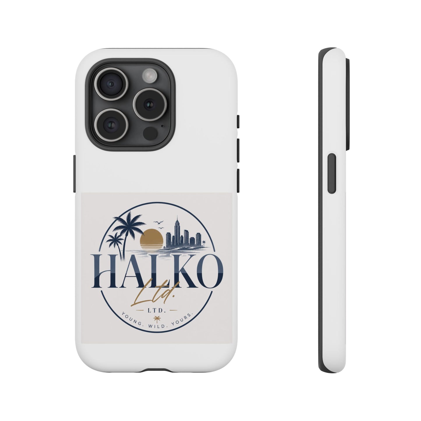 Halko Beach Skyline Phone Case — Sunset Palm Tropical Protective Cover