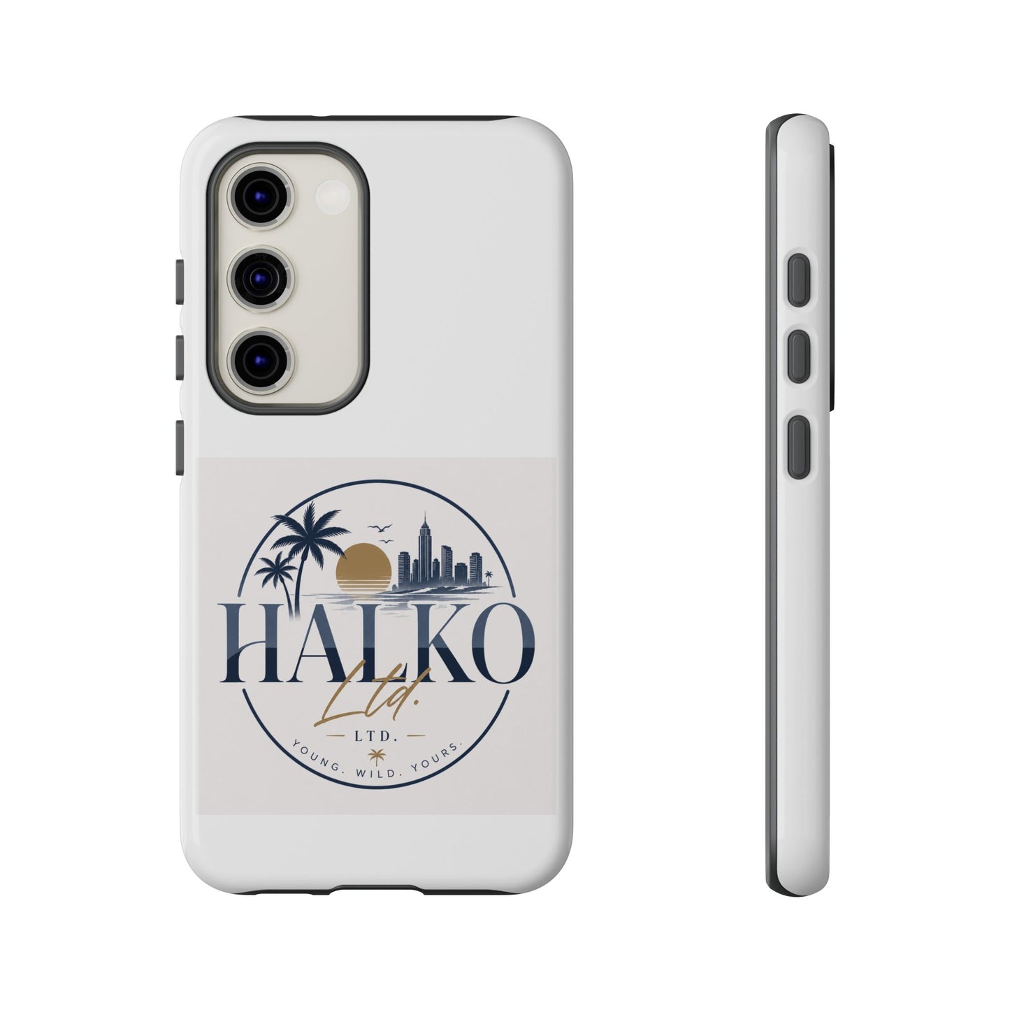Halko Beach Skyline Phone Case — Sunset Palm Tropical Protective Cover