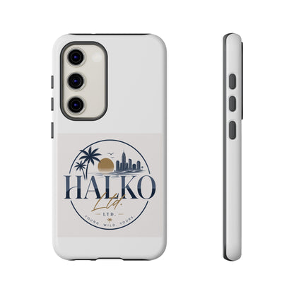 Halko Beach Skyline Phone Case — Sunset Palm Tropical Protective Cover