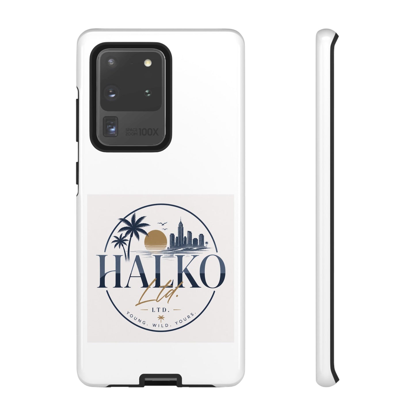 Halko Beach Skyline Phone Case — Sunset Palm Tropical Protective Cover