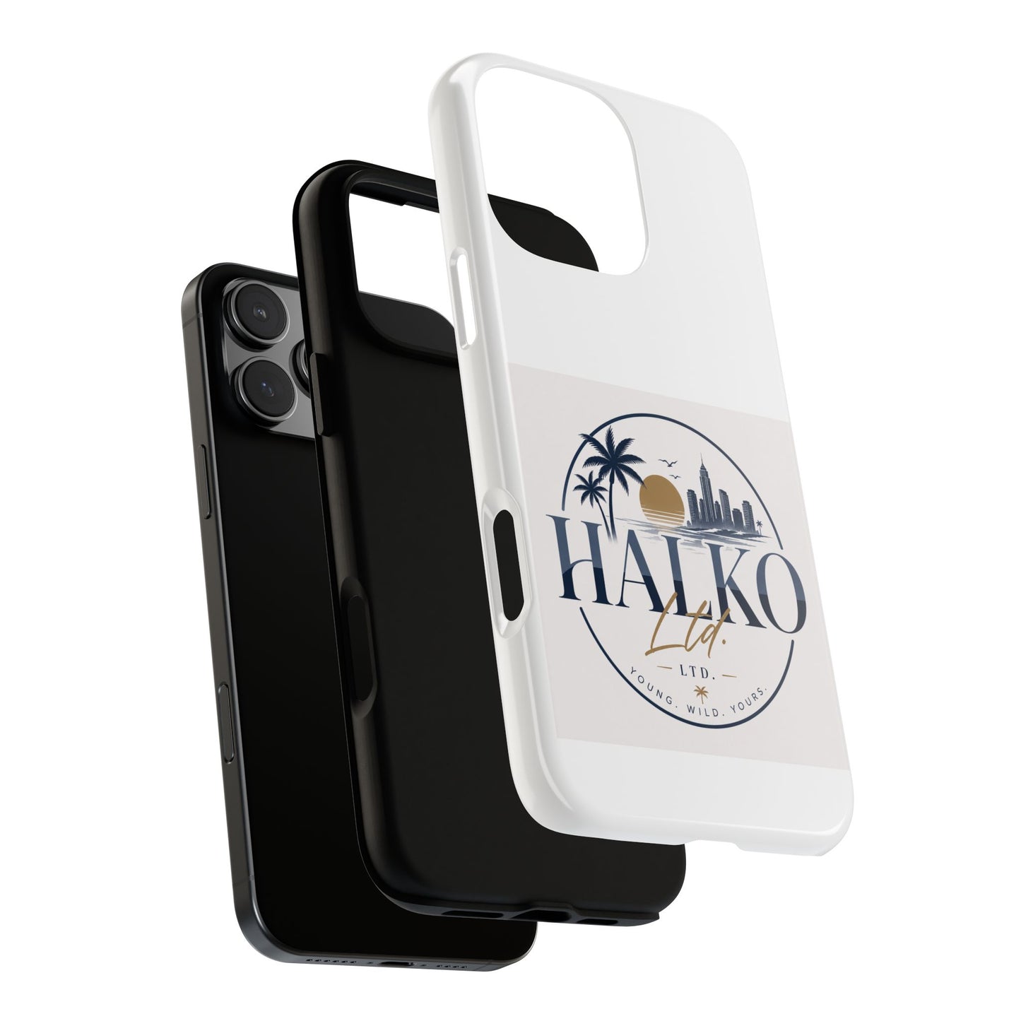 Halko Beach Skyline Phone Case — Sunset Palm Tropical Protective Cover