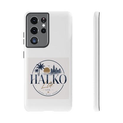 Halko Beach Skyline Phone Case — Sunset Palm Tropical Protective Cover