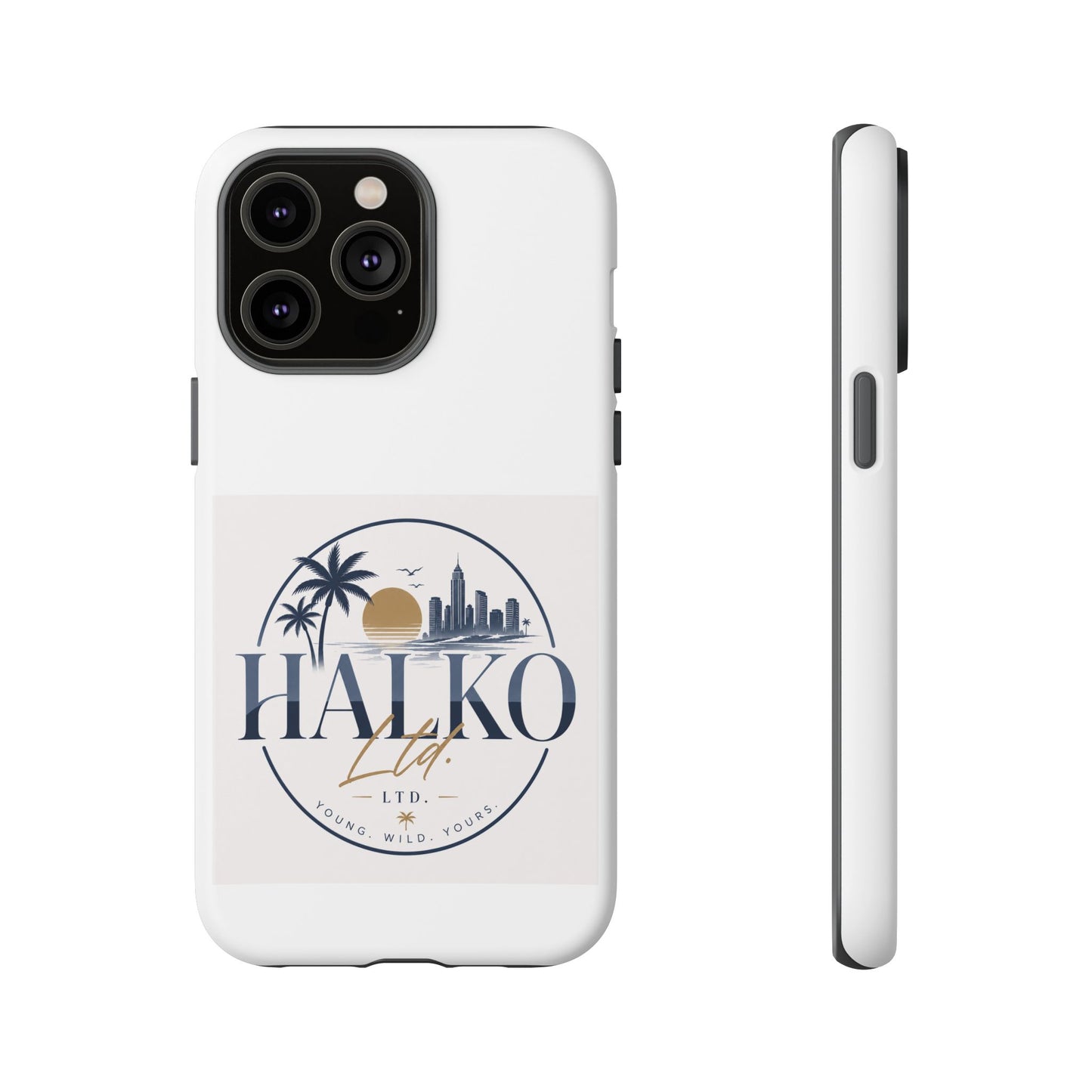 Halko Beach Skyline Phone Case — Sunset Palm Tropical Protective Cover