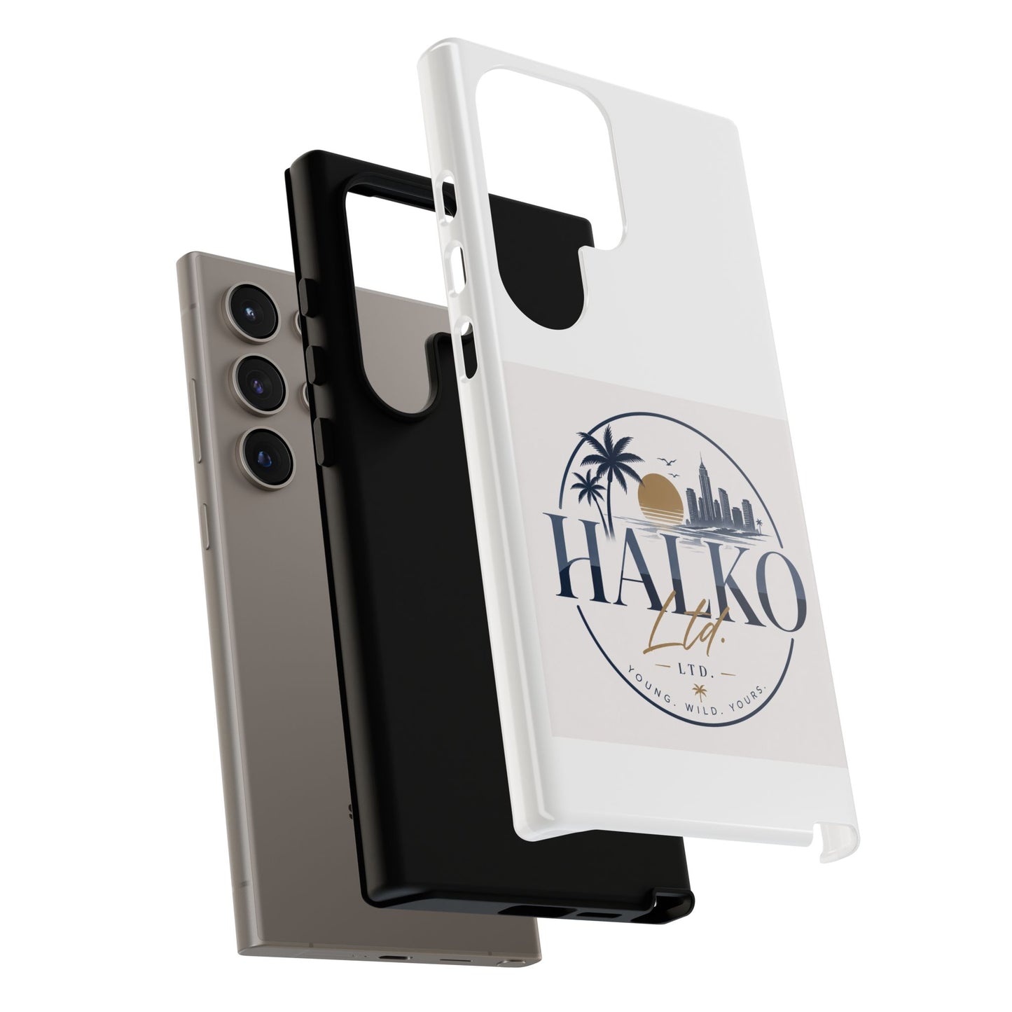 Halko Beach Skyline Phone Case — Sunset Palm Tropical Protective Cover