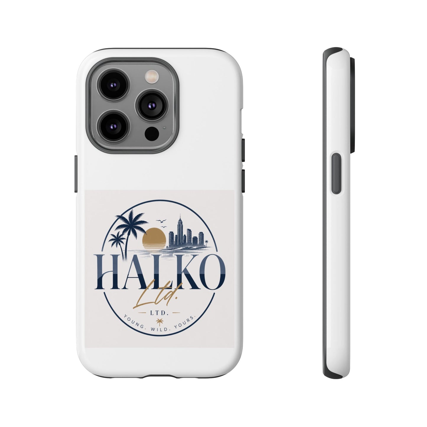 Halko Beach Skyline Phone Case — Sunset Palm Tropical Protective Cover