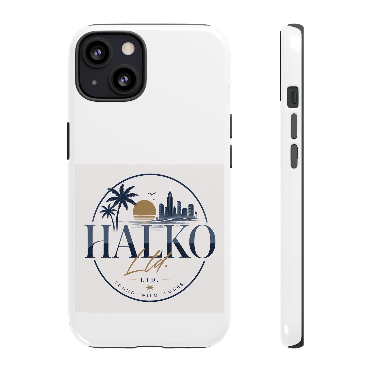 Halko Beach Skyline Phone Case — Sunset Palm Tropical Protective Cover