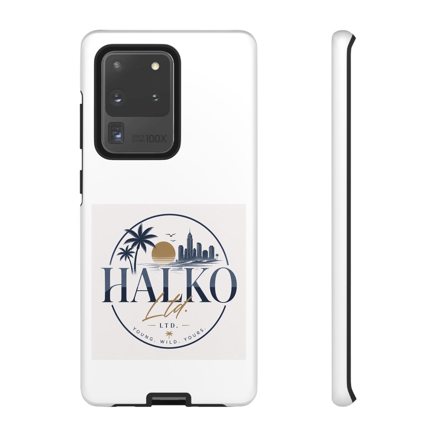 Halko Beach Skyline Phone Case — Sunset Palm Tropical Protective Cover