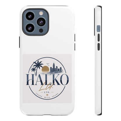 Halko Beach Skyline Phone Case — Sunset Palm Tropical Protective Cover