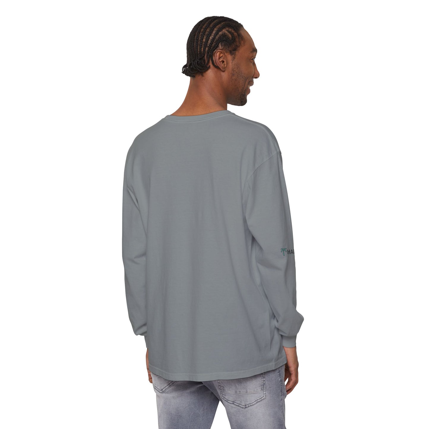 Retro Beach Graphic Long Sleeve T-Shirt — Halko LTD Coastal Sunset Design