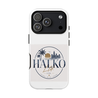 Halko Beach Skyline Phone Case — Sunset Palm Tropical Protective Cover