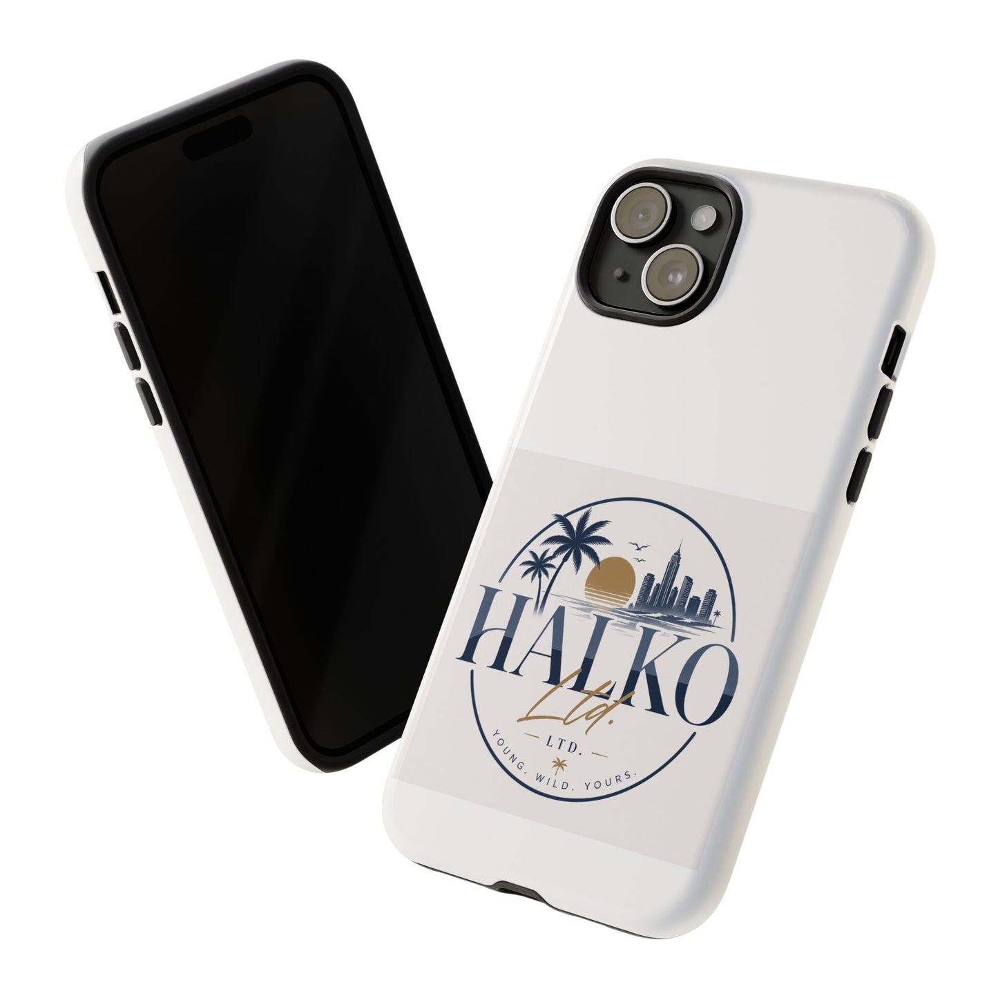 Halko Beach Skyline Phone Case — Sunset Palm Tropical Protective Cover