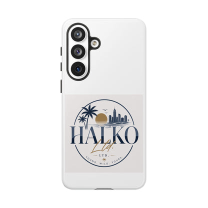 Halko Beach Skyline Phone Case — Sunset Palm Tropical Protective Cover