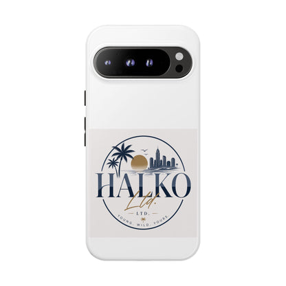 Halko Beach Skyline Phone Case — Sunset Palm Tropical Protective Cover