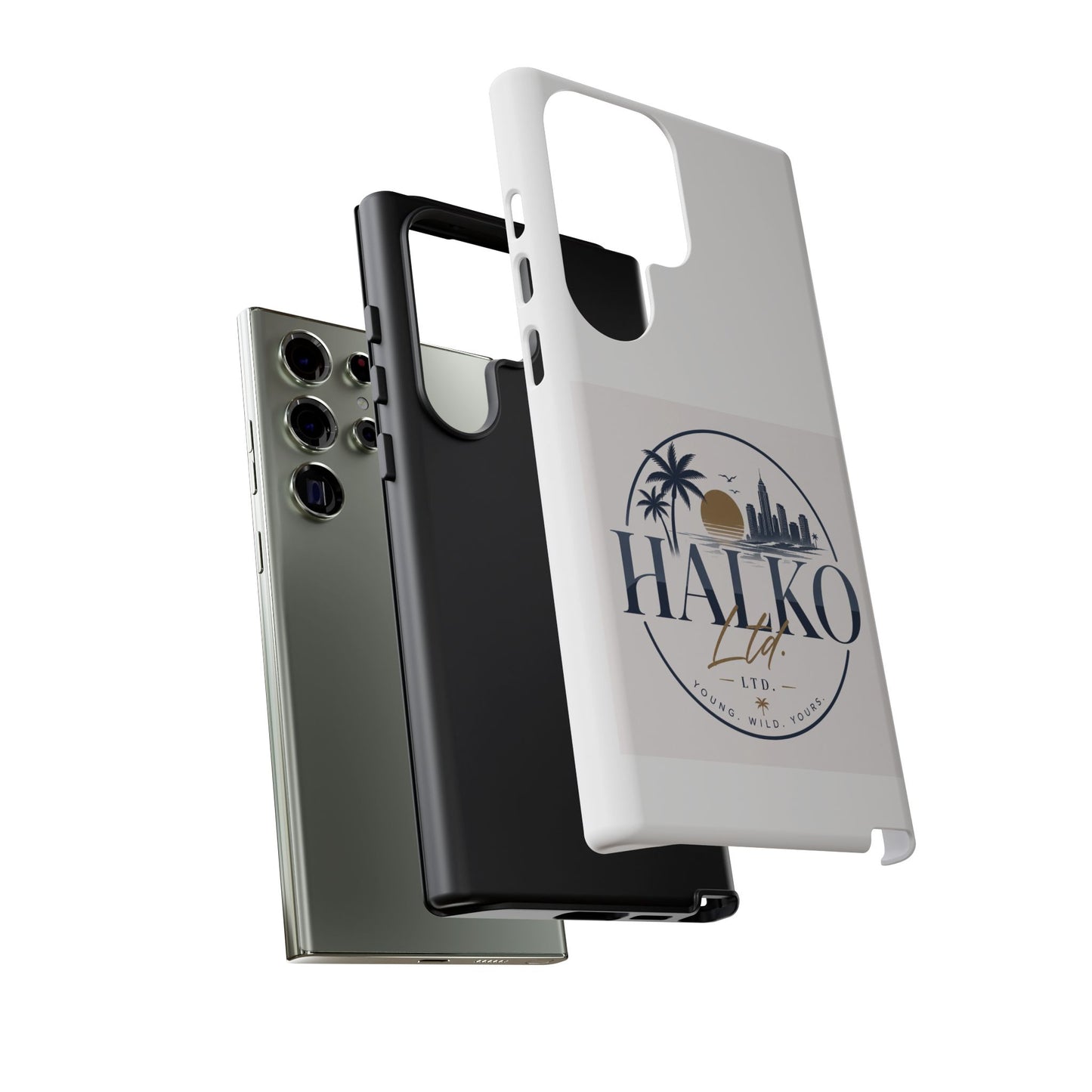 Halko Beach Skyline Phone Case — Sunset Palm Tropical Protective Cover