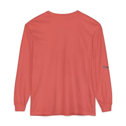 Retro Beach Graphic Long Sleeve T-Shirt — Halko LTD Coastal Sunset Design