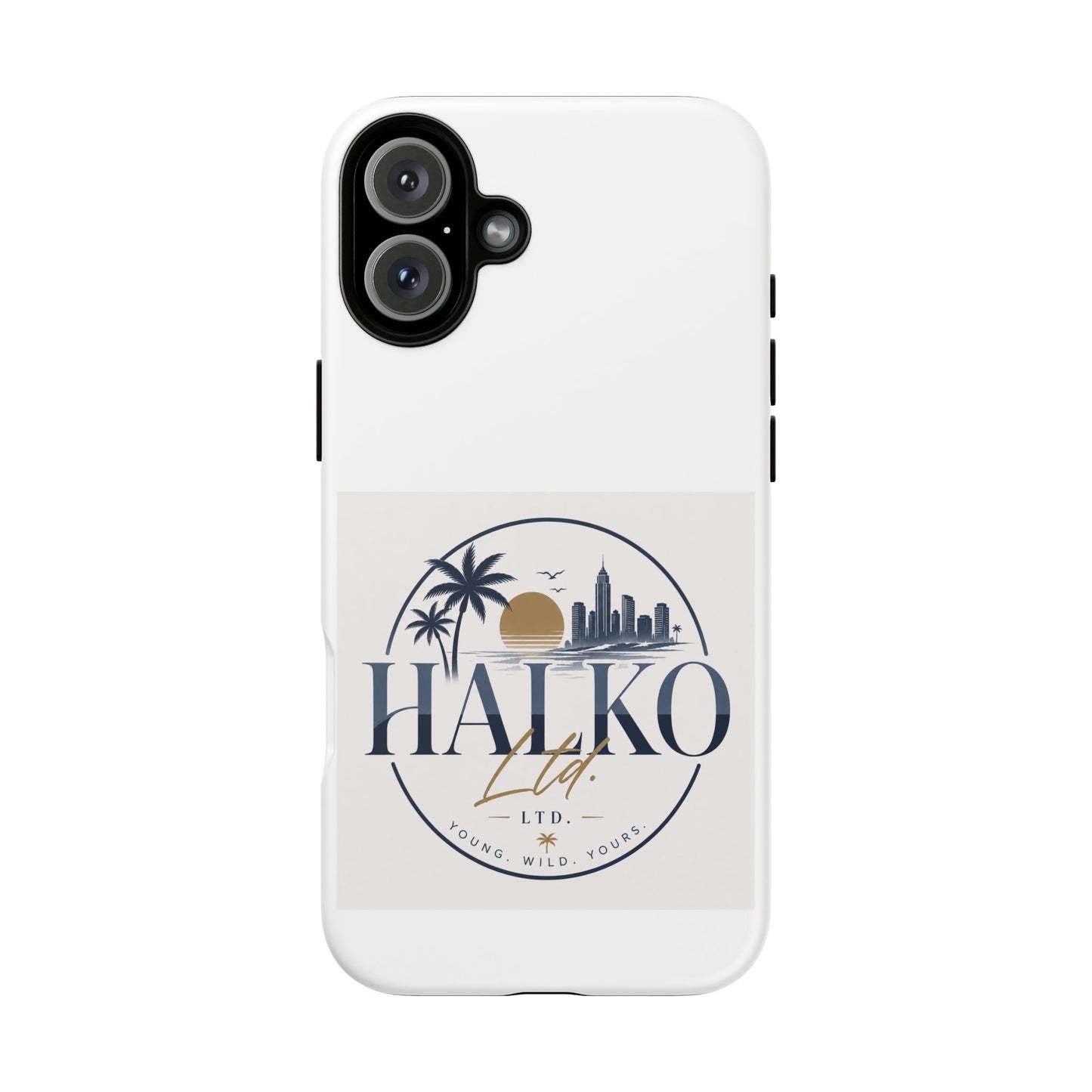 Halko Beach Skyline Phone Case — Sunset Palm Tropical Protective Cover