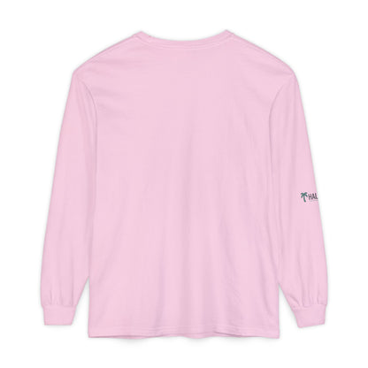 Retro Beach Graphic Long Sleeve T-Shirt — Halko LTD Coastal Sunset Design