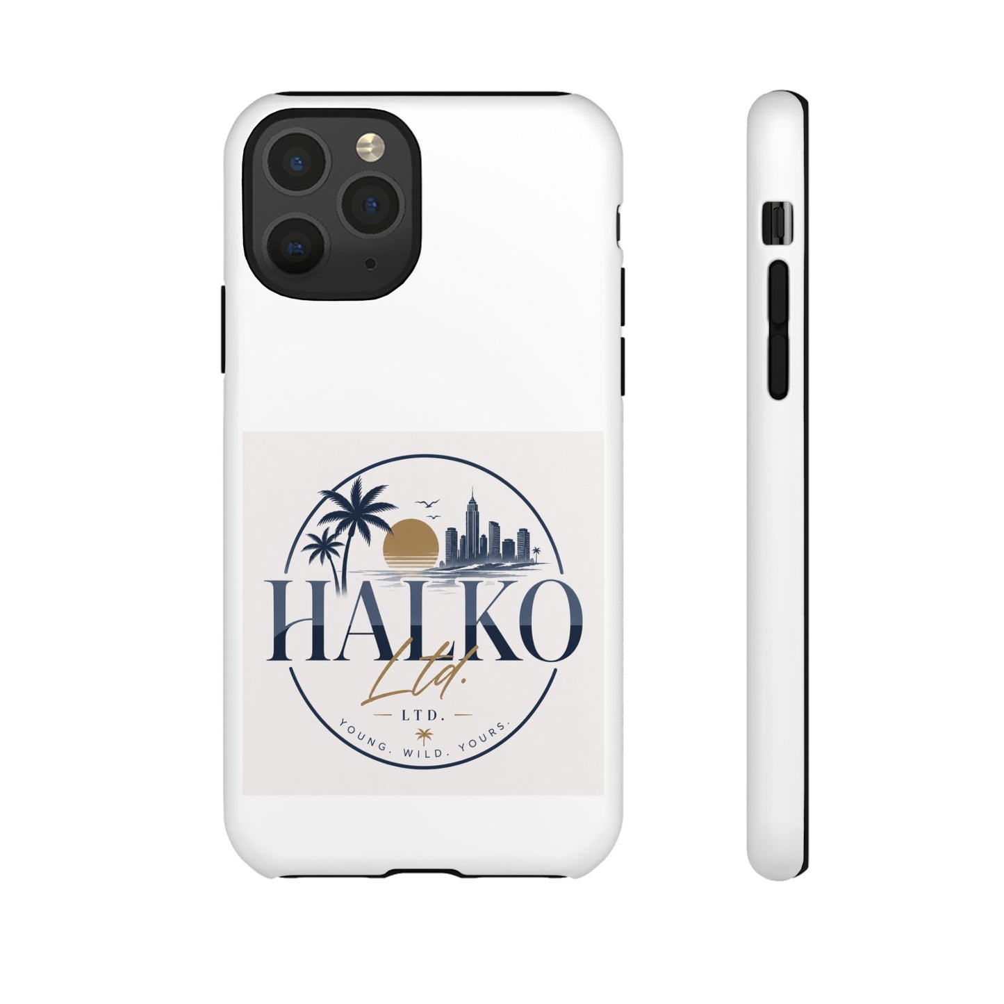 Halko Beach Skyline Phone Case — Sunset Palm Tropical Protective Cover