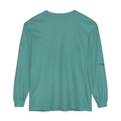 Retro Beach Graphic Long Sleeve T-Shirt — Halko LTD Coastal Sunset Design
