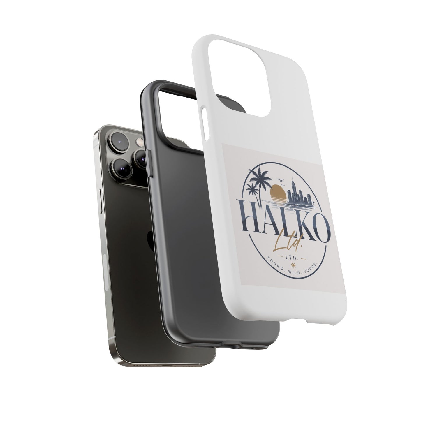 Halko Beach Skyline Phone Case — Sunset Palm Tropical Protective Cover
