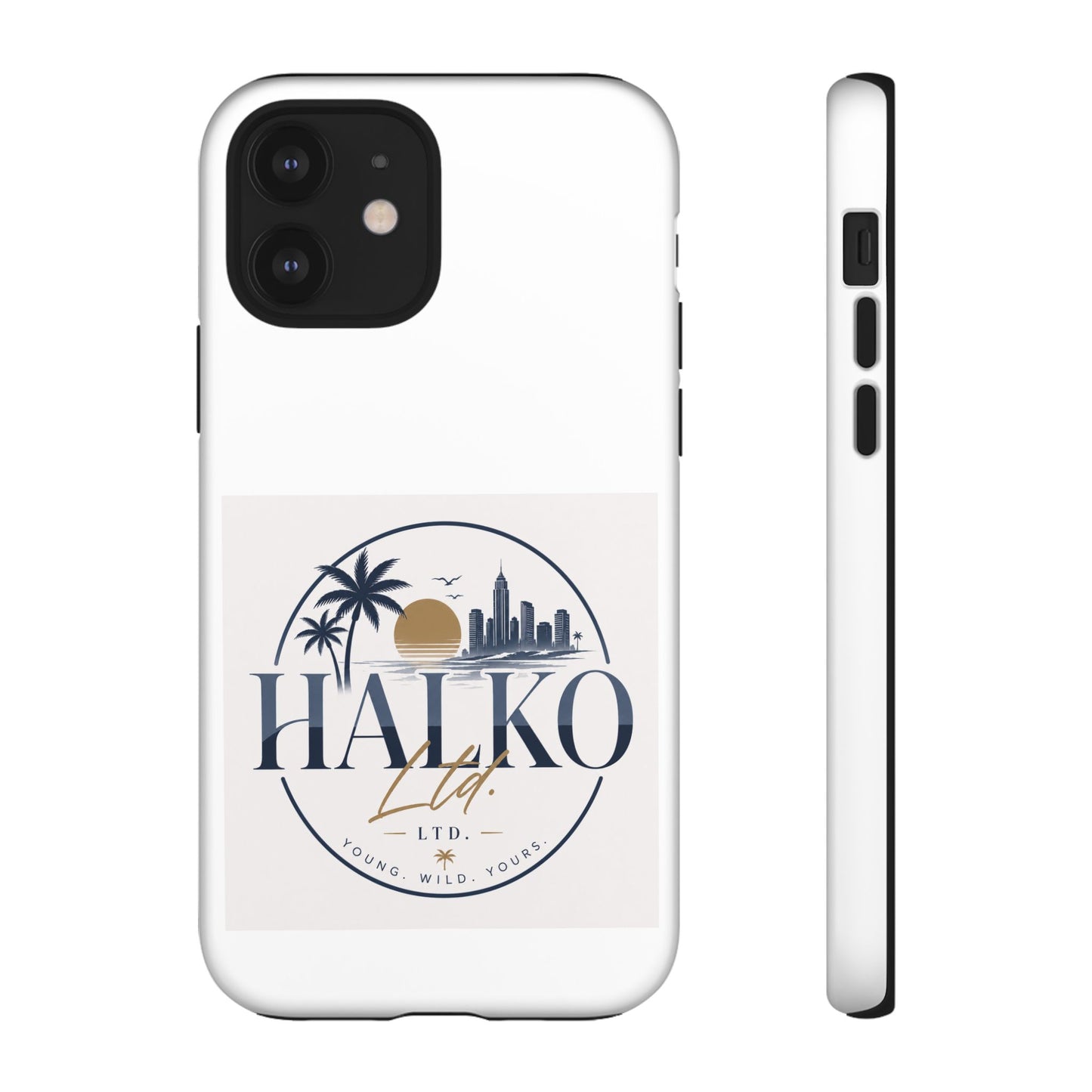 Halko Beach Skyline Phone Case — Sunset Palm Tropical Protective Cover