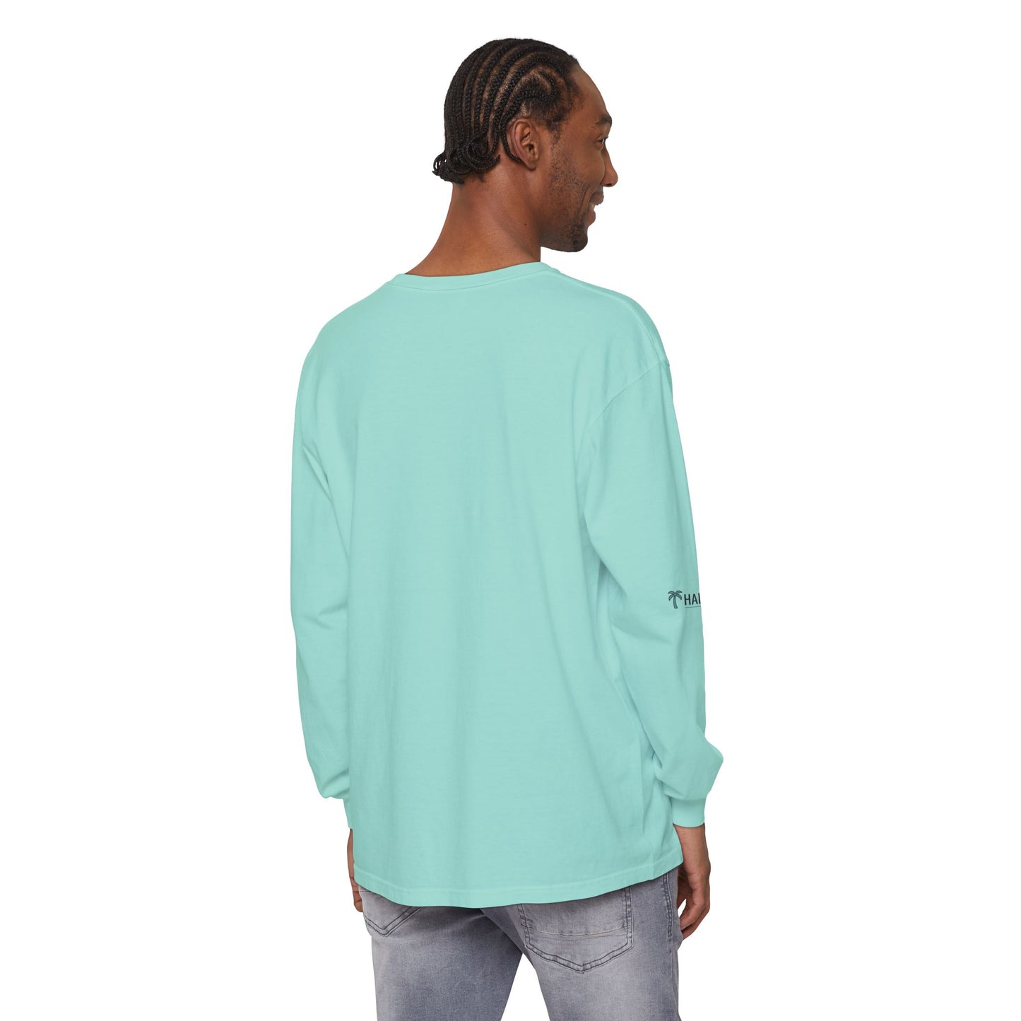 Retro Beach Graphic Long Sleeve T-Shirt — Halko LTD Coastal Sunset Design