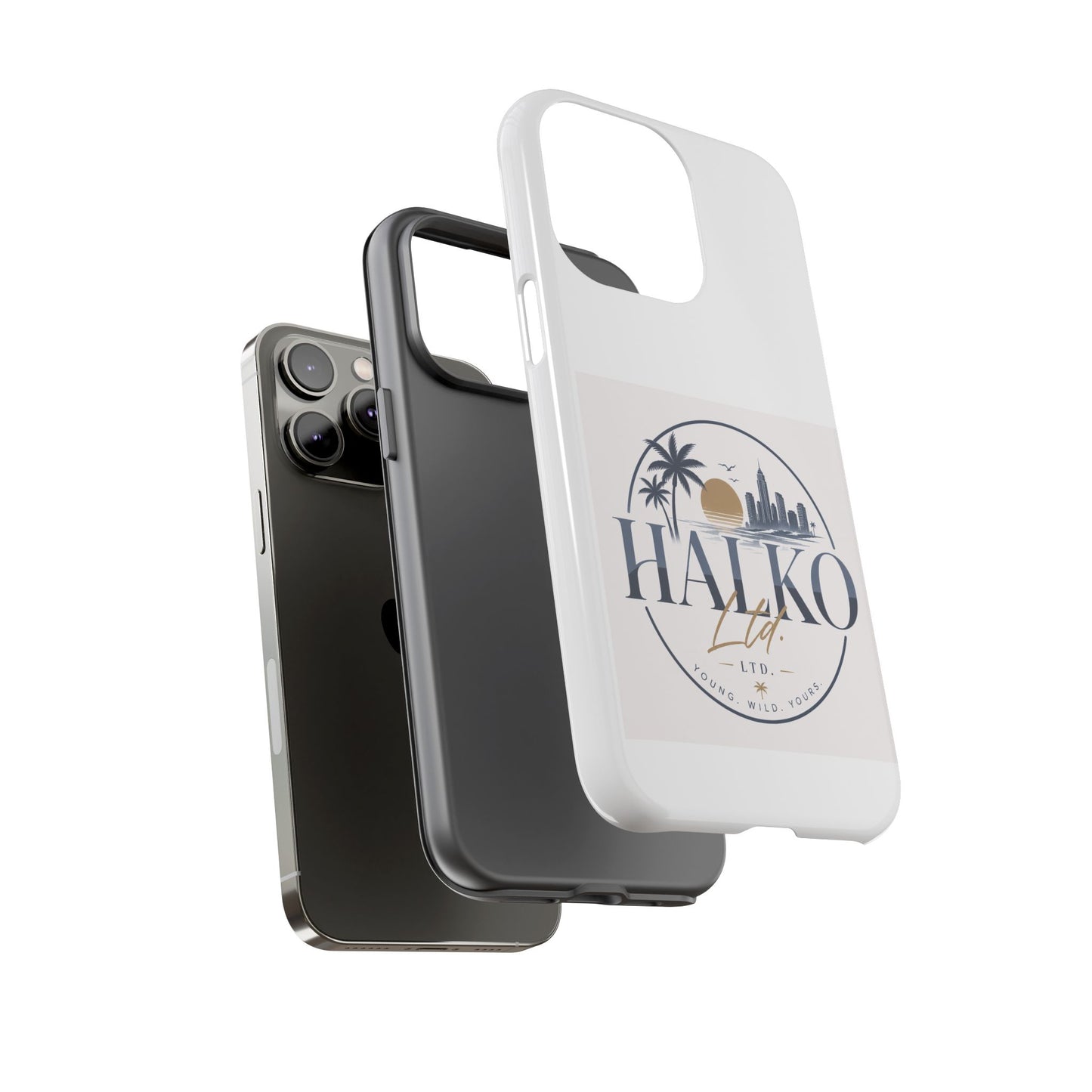 Halko Beach Skyline Phone Case — Sunset Palm Tropical Protective Cover