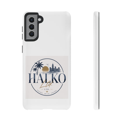 Halko Beach Skyline Phone Case — Sunset Palm Tropical Protective Cover