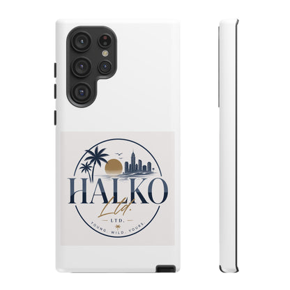 Halko Beach Skyline Phone Case — Sunset Palm Tropical Protective Cover