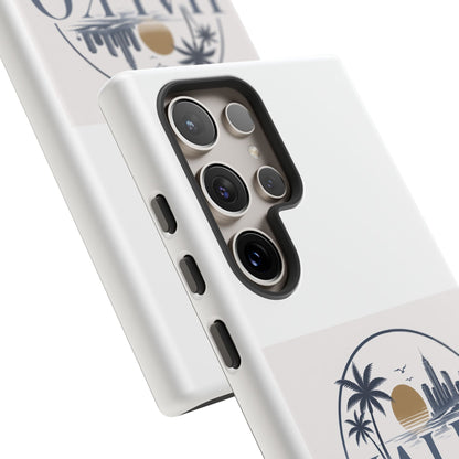 Halko Beach Skyline Phone Case — Sunset Palm Tropical Protective Cover