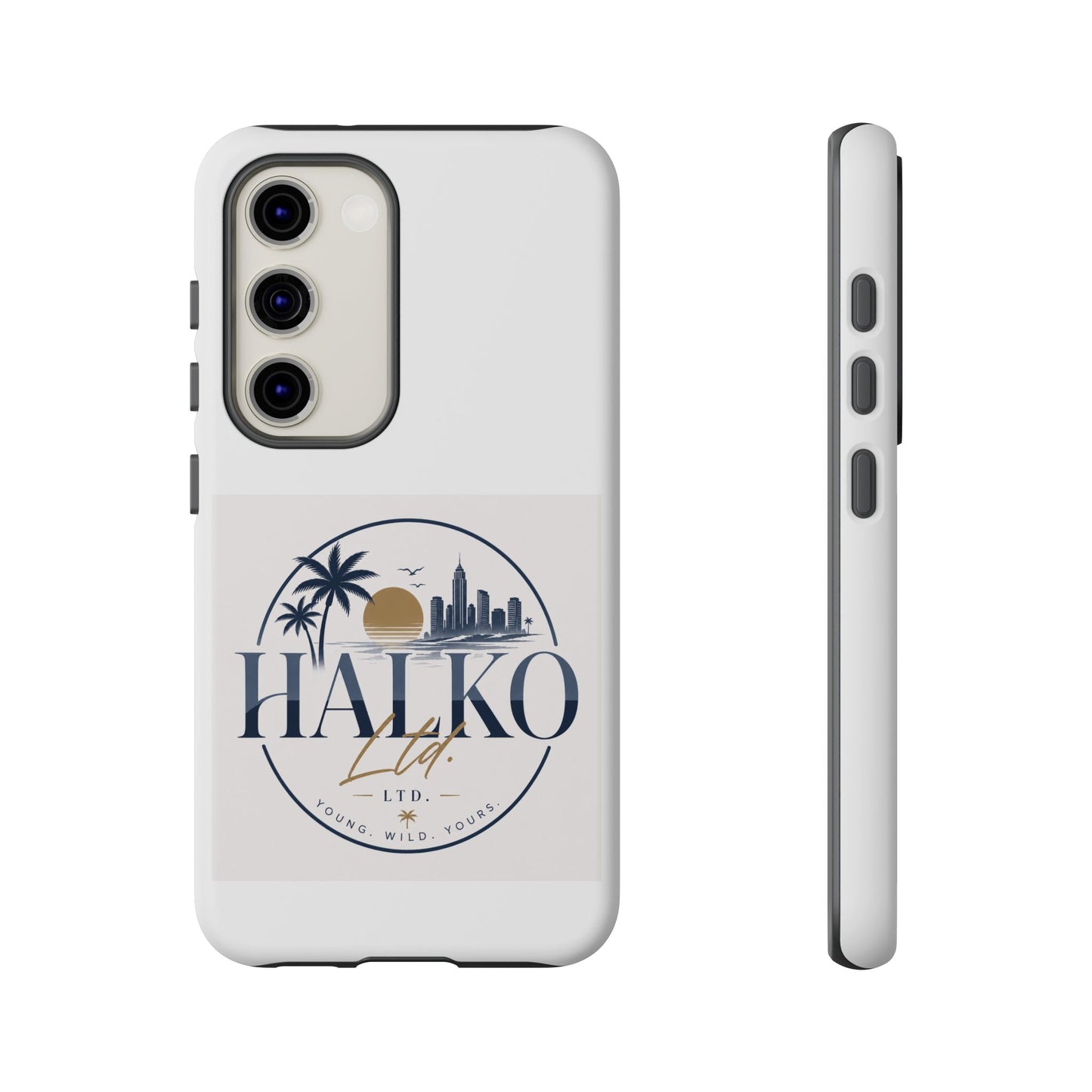 Halko Beach Skyline Phone Case — Sunset Palm Tropical Protective Cover